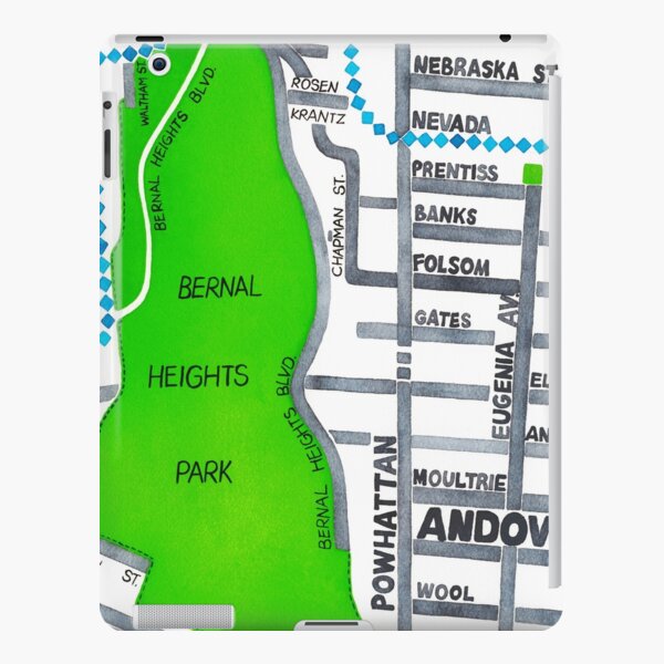 San Francisco map - Bernal Heights iPad Snap Case