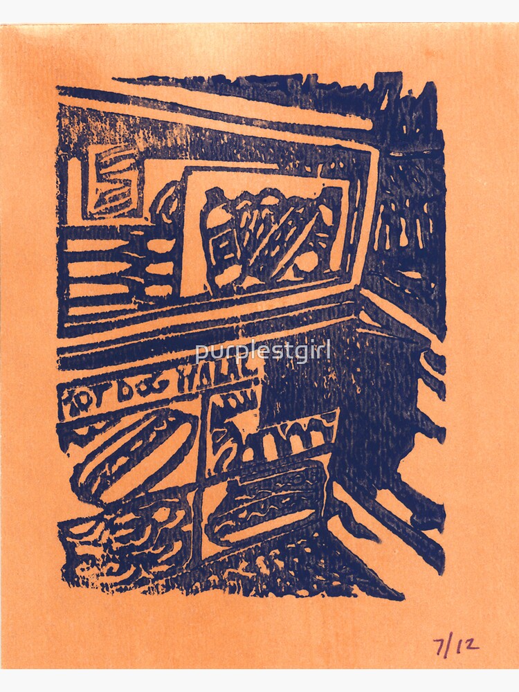 "hot dog stand" Sticker for Sale by purplestgirl Redbubble