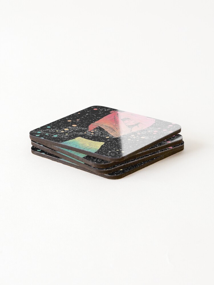 Thumbnail 4 of 5, Coasters (Set of 4), edit undo designed and sold by tinymoondesign.