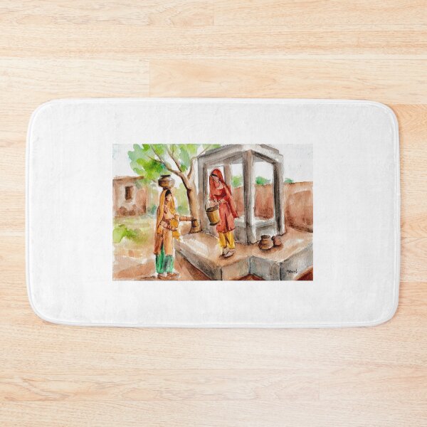 Item preview, Punjabi Village Girls at the Well designed and sold by Sukhpal Grewal Ethnic Art.
