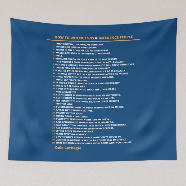 Item preview, Dale Carnegie How to Win Friends and Influence People Poster designed and sold by ZonieDesign.