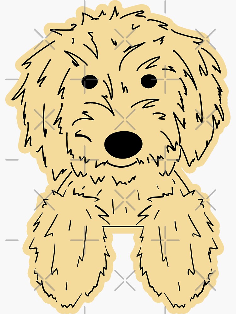 i love my goldendoodle sticker