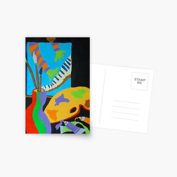 Vinny & The Van Goes 4 Postcard