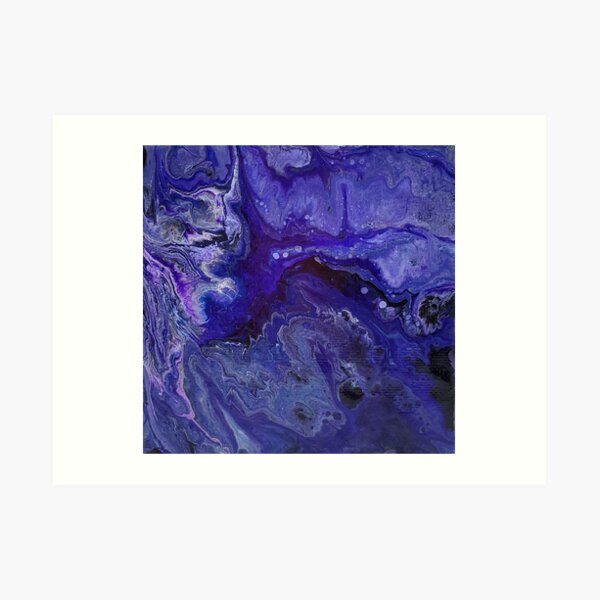 Mini Galaxy Pour (Deep Space) Art Print