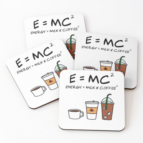 Item preview, Coffee Equation, Energy = Milk x Coffee^2 designed and sold by russell7lee.