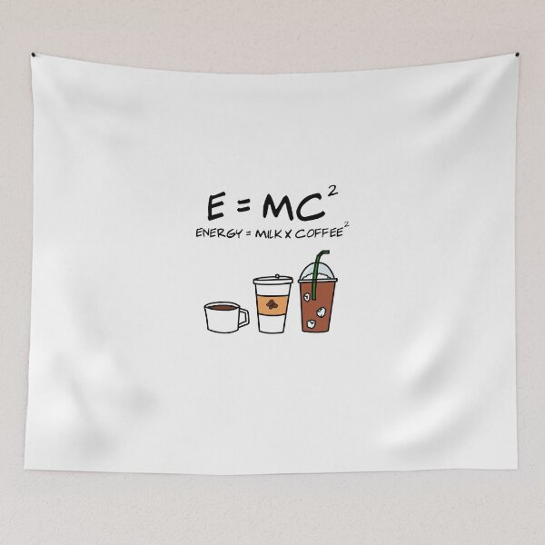 Item preview, Coffee Equation, Energy = Milk x Coffee^2 designed and sold by russell7lee.