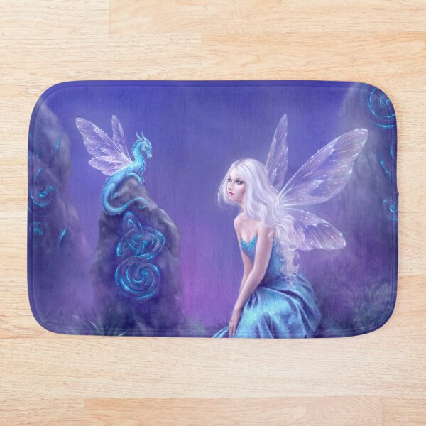 Luminescent Fairy & Dragon Art Bath Mat
