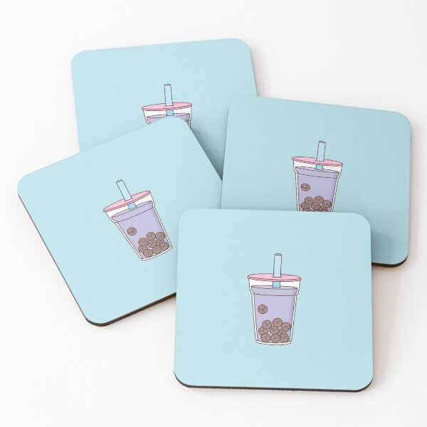 Item preview, Taro Milk Tea with Cute Boba designed and sold by lucypooki.