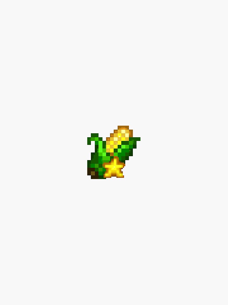 "Stardew Valley Gold Star Corn" Sticker for Sale by sab1234 Redbubble