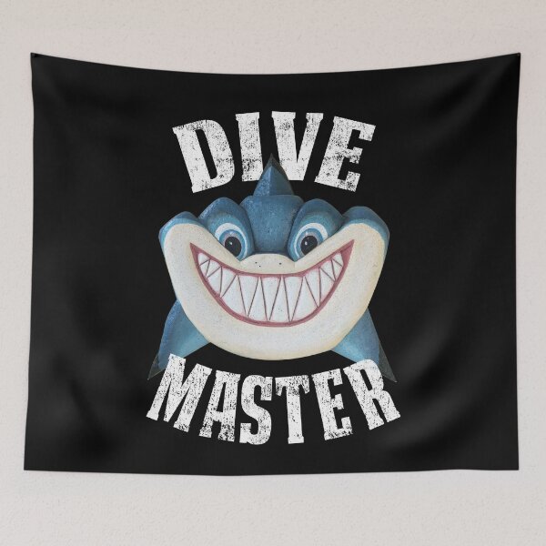 Item preview, Dive Master Cool Shark With Wide Smile Funny Diving Gift designed and sold by peter2art.