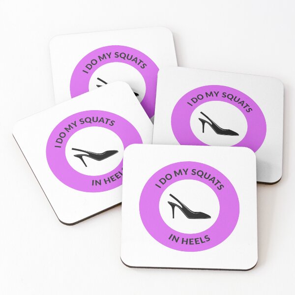 Item preview, I Do My Squats in Heels Purple designed and sold by PoleUnicorn.