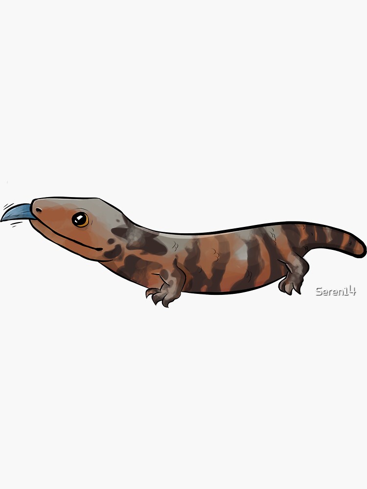 Thumbnail 3 of 3, Sticker, Skink designed and sold by Seren14.