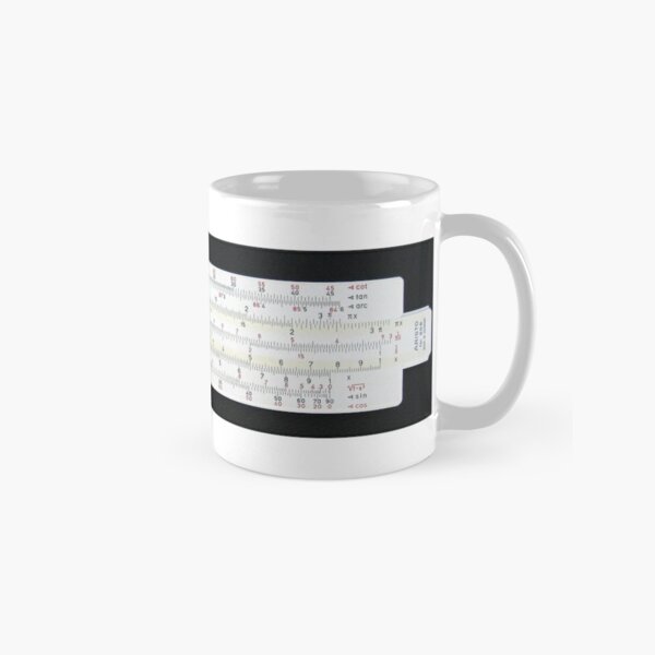 Slide rule, #slipstick, mechanical analog #computer, graphical analog #calculators, #nomograms, general calculations, application specific computations Classic Mug