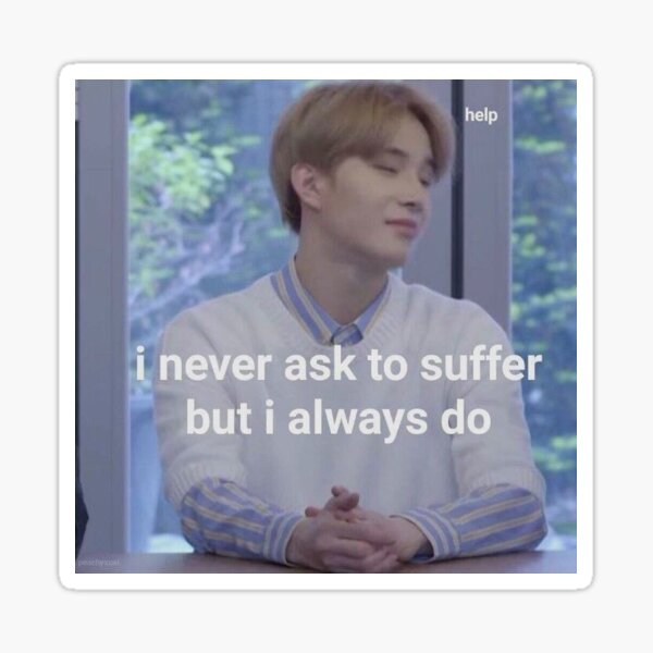 jungwoo is suffering Sticker