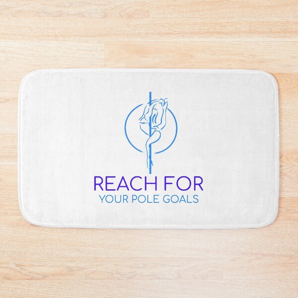 Item preview, Reach for Your Pole Goals Blue designed and sold by PoleUnicorn.