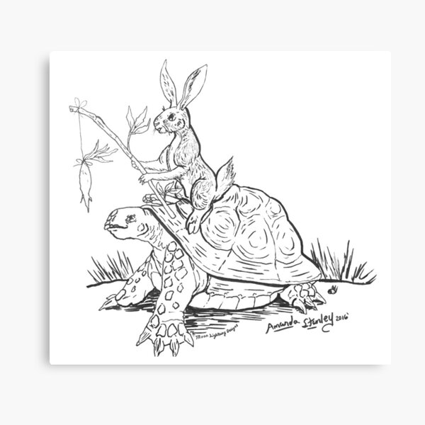 The Tortise and the Hare Canvas Print