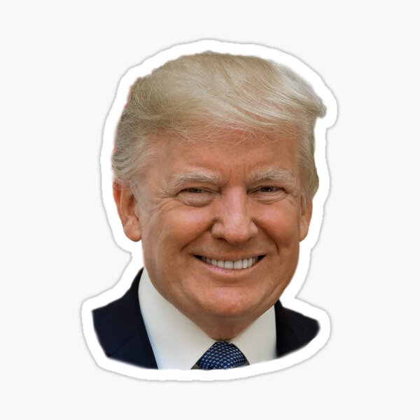 Trump Head Stickers | Redbubble