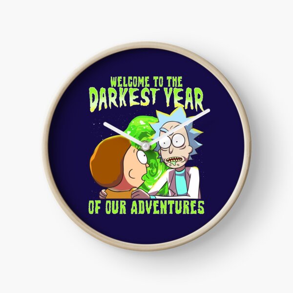 Rick and Morty - Welcome to the Darkest Year of Our Adventures Clock