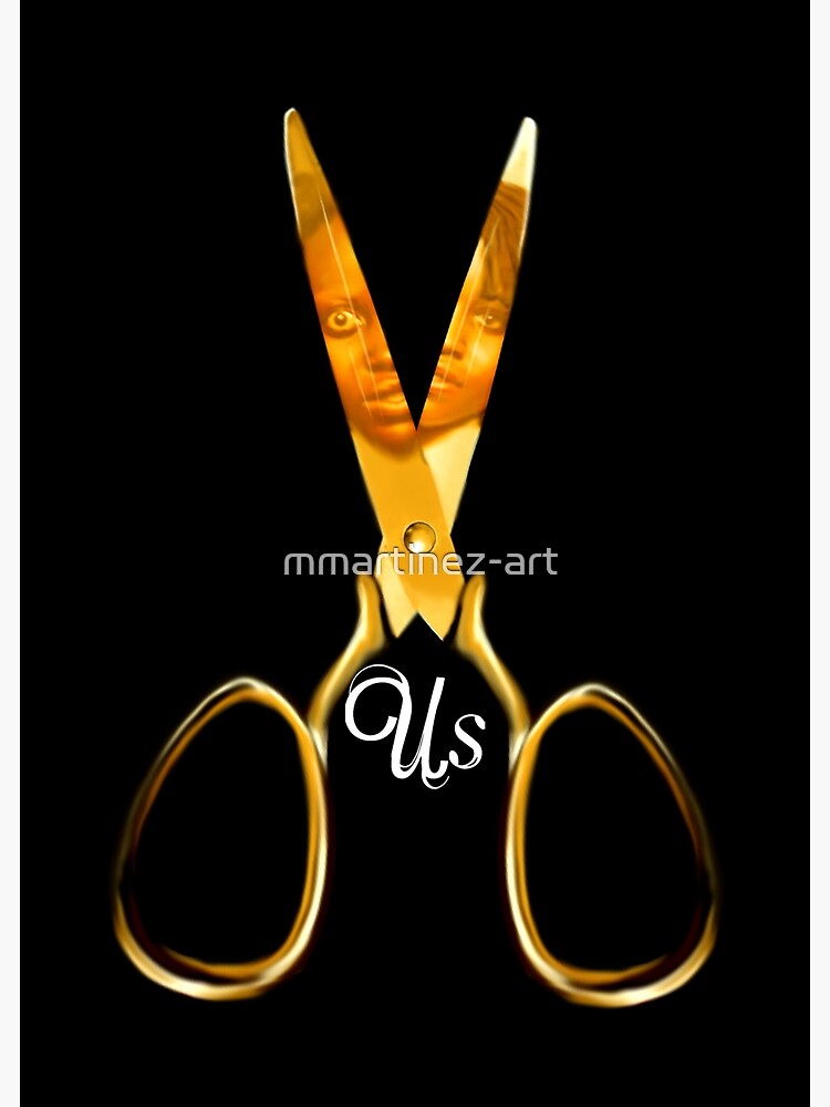 "Us Scissors" Poster for Sale by mmartinezart Redbubble