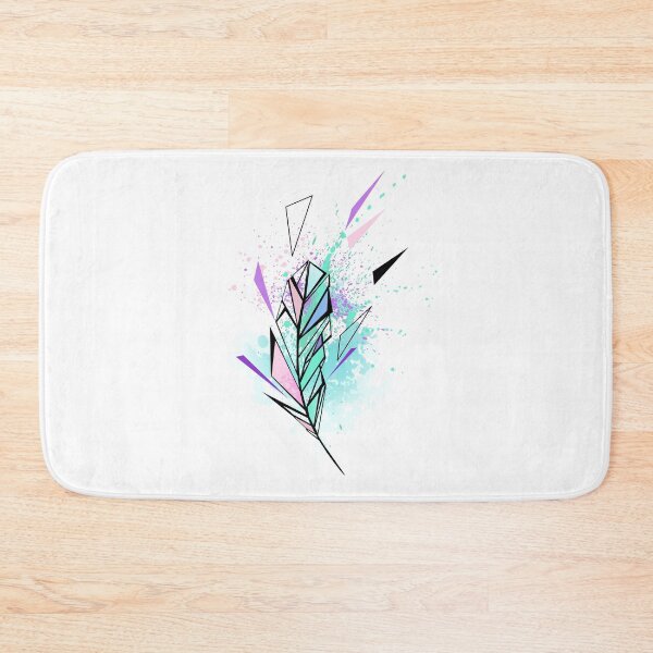 Item preview, Polygonal Feather with Watercolor designed and sold by Blackmoon9.