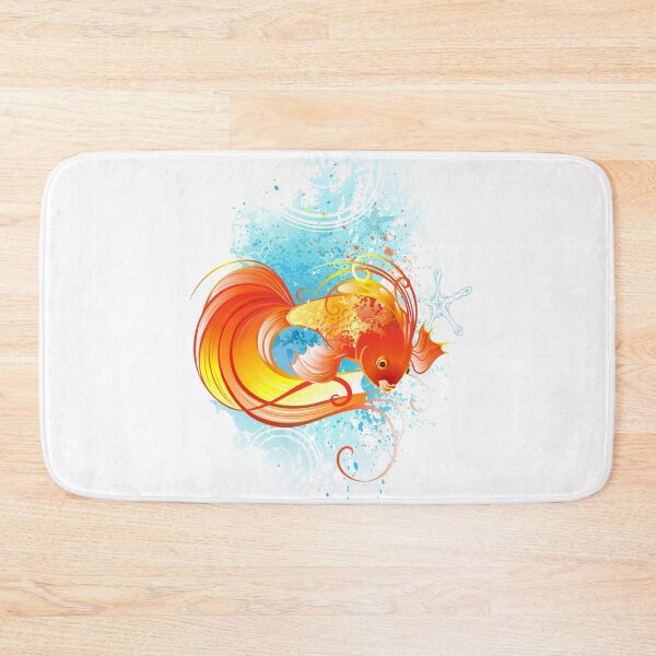 Item preview, Red Fish illustration on white background designed and sold by Blackmoon9.