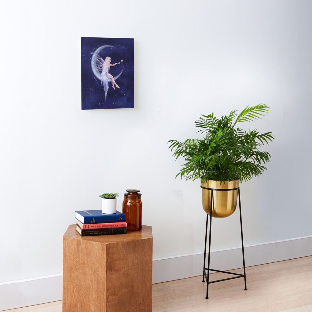 Birth of a Star Moon Fairy Mounted Print