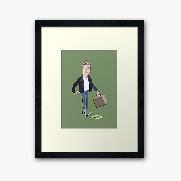 50s-Retro-Jochen by Gilmec (Daniel Djanie) Gerahmter Kunstdruck