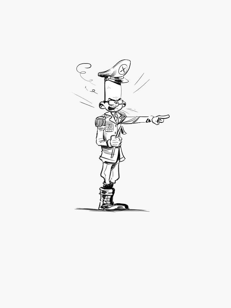 Thumbnail 3 von 3, Sticker, Spirou-Style-Jochen by Zapf designt und verkauft von joti.