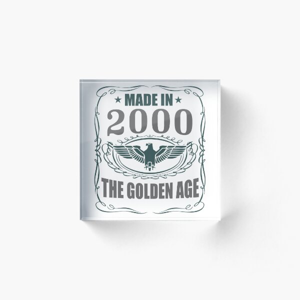 Made In 2000 - The Golden Age Acrylic Block