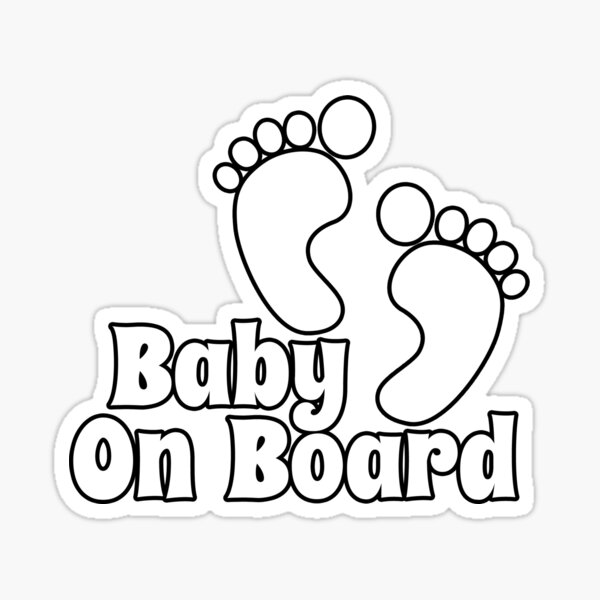 Download Baby On Board Stickers Redbubble