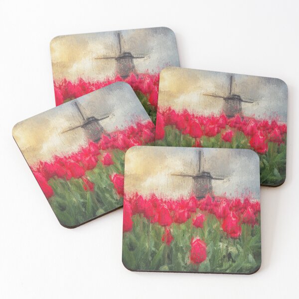 Item preview, Tulips and Windmills designed and sold by AM FineArtPrints.