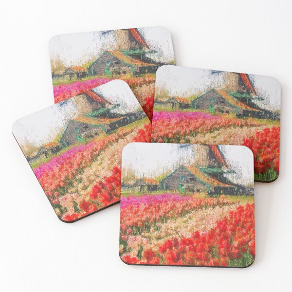 Item preview, Tulips and Windmills designed and sold by AM FineArtPrints.