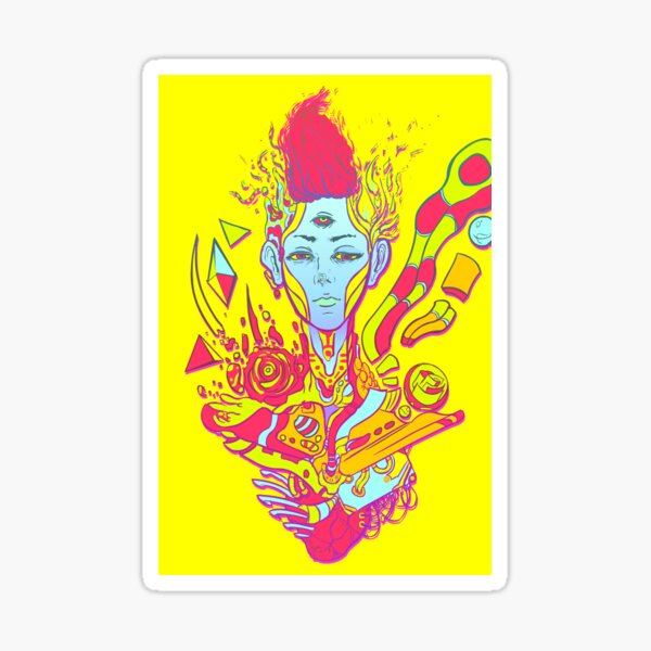 Xenon Moebius Style in yellow Sticker