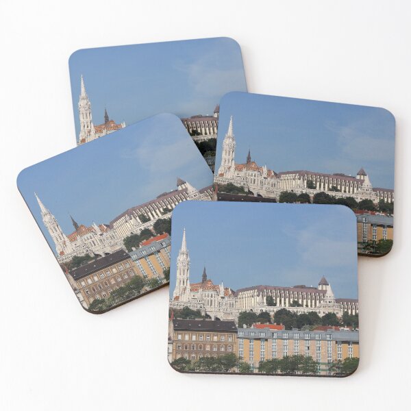 Item preview, Matthias church and Fishermans bastion Budapest cityscape Hungary designed and sold by goceris.