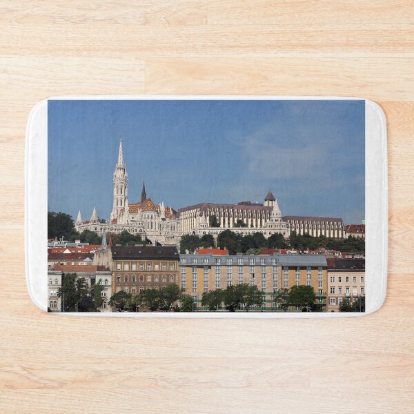 Item preview, Matthias church and Fishermans bastion Budapest cityscape Hungary designed and sold by goceris.