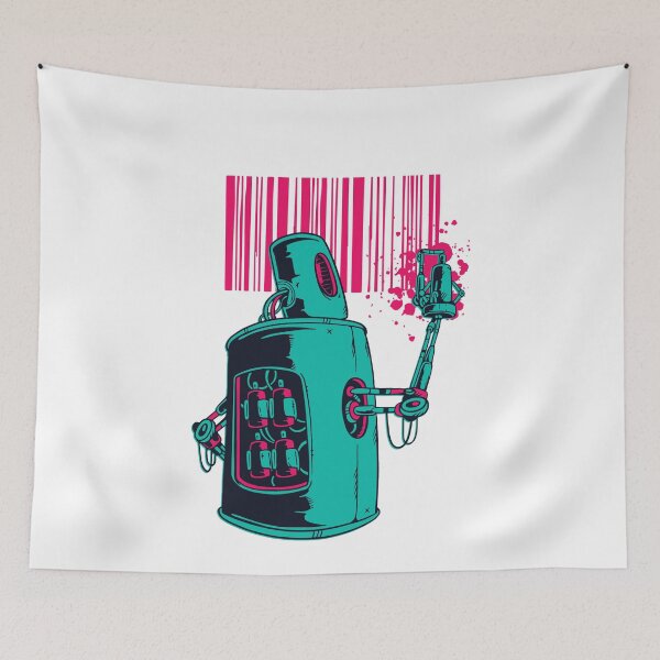 Item preview, Robot graffiti designed and sold by ritshi.