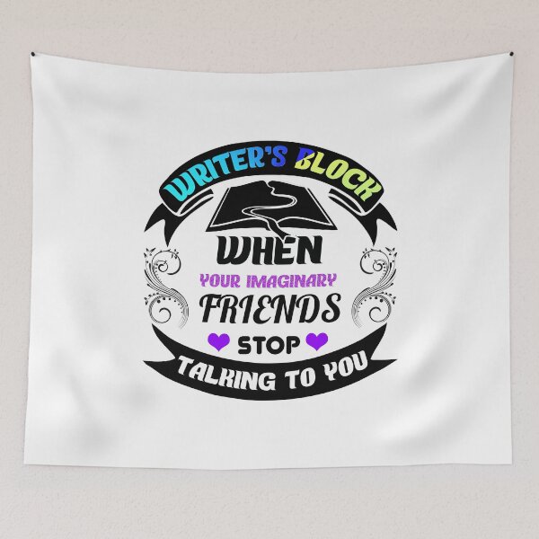 Item preview, Funny Writer's Block Imaginary Friends designed and sold by perfectpresents.