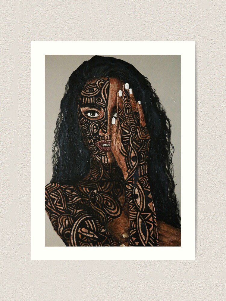 tribal body paint texture