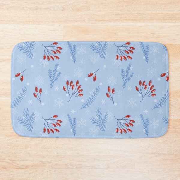 Item preview, Winter Pattern With Rosehip and Pine Branches designed and sold by shadowisper.