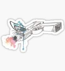 Life is Strange Gun Watercolored Sticker