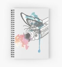 Das Leben ist seltsam Gun Watercolored Spiralblock