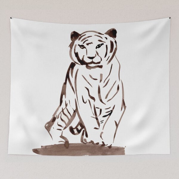 Item preview, Approaching Tiger - Brown  designed and sold by Niina  Niskanen.