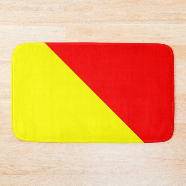Item preview, Man Overboard - International Maritime Flag - Signal O for Oscar T-Shirt Sticker Yellow Red Dress designed and sold by deanworld.