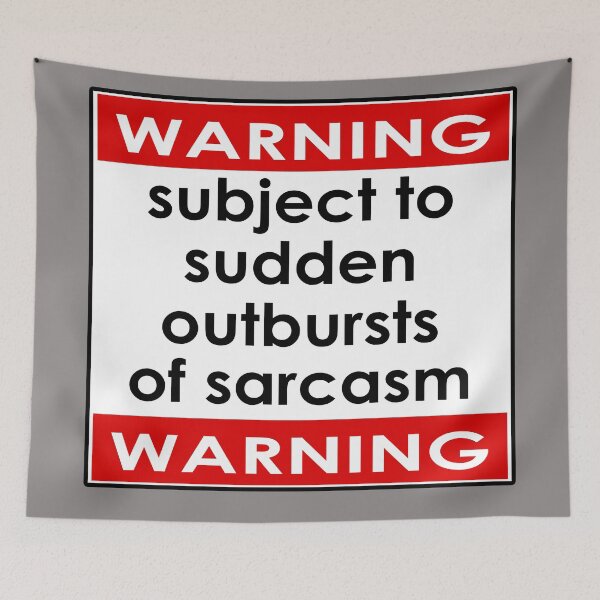Item preview, Warning Subject to Sudden Outbursts of Sarcasm - Kids T-Shirt designed and sold by deanworld.