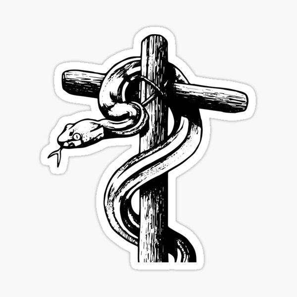 Item preview, He is Our Serpent Upon the Wood | Old Testament Prefiguration of the Crucifixion designed and sold by EkromDesigns.