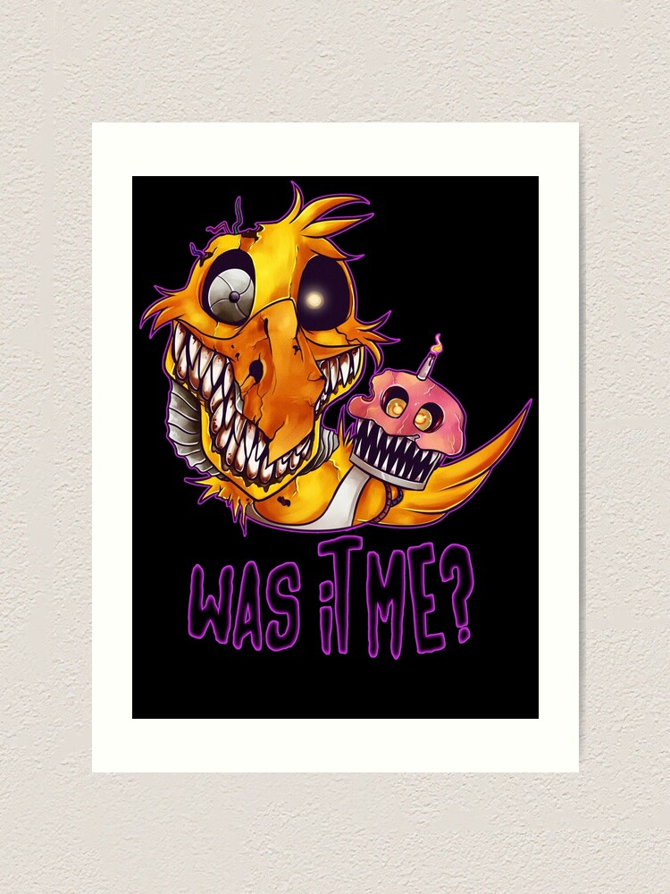 Five Nights At Freddy's 4- NIGHTMARE CHICA W/TEXT Sticker for