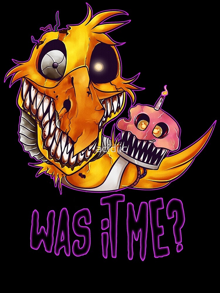 Five Nights At Freddy's 4- NIGHTMARE CHICA W/TEXT Sticker for