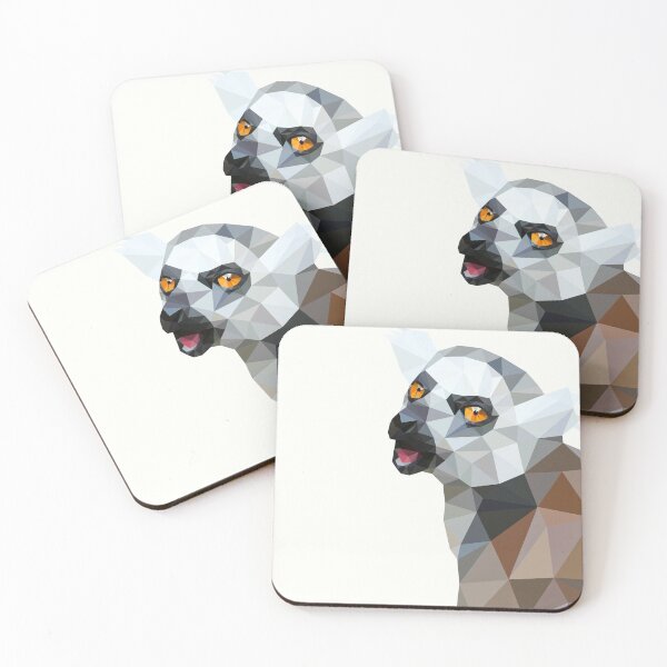 Item preview, Geometric ring-tailed lemur designed and sold by purplesparrow.