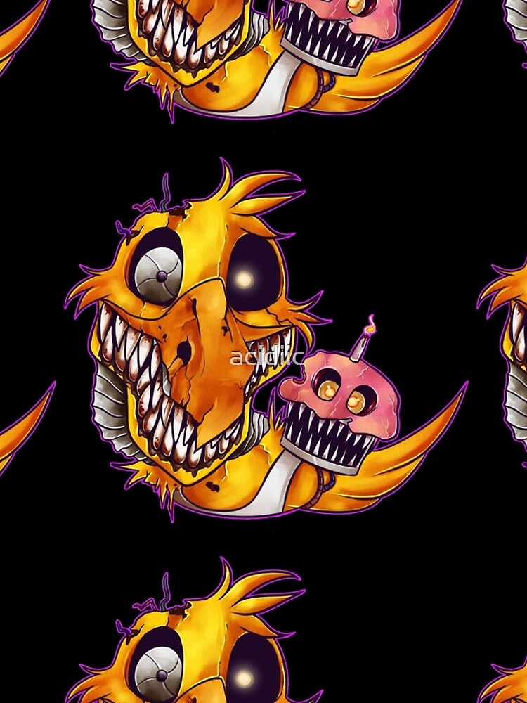 Five Nights At Freddy's 4- NIGHTMARE CHICA W/TEXT Sticker for