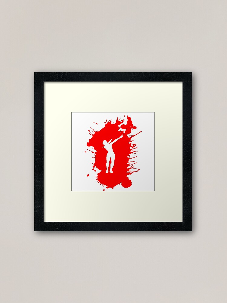 Dabbing Character Dance Official Framed Art Print By Amitdavidov Redbubble - roblox minecraft dab video game dance minecraft transparent